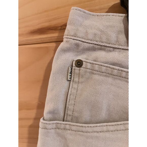 L.L.Bean Cut Off High Waisted Soft Denim Shorts - Picture 3 of 5